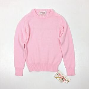 Vintage Rainbow Creek Sweater Girls Size Small 6X Pink Pullover Crewneck